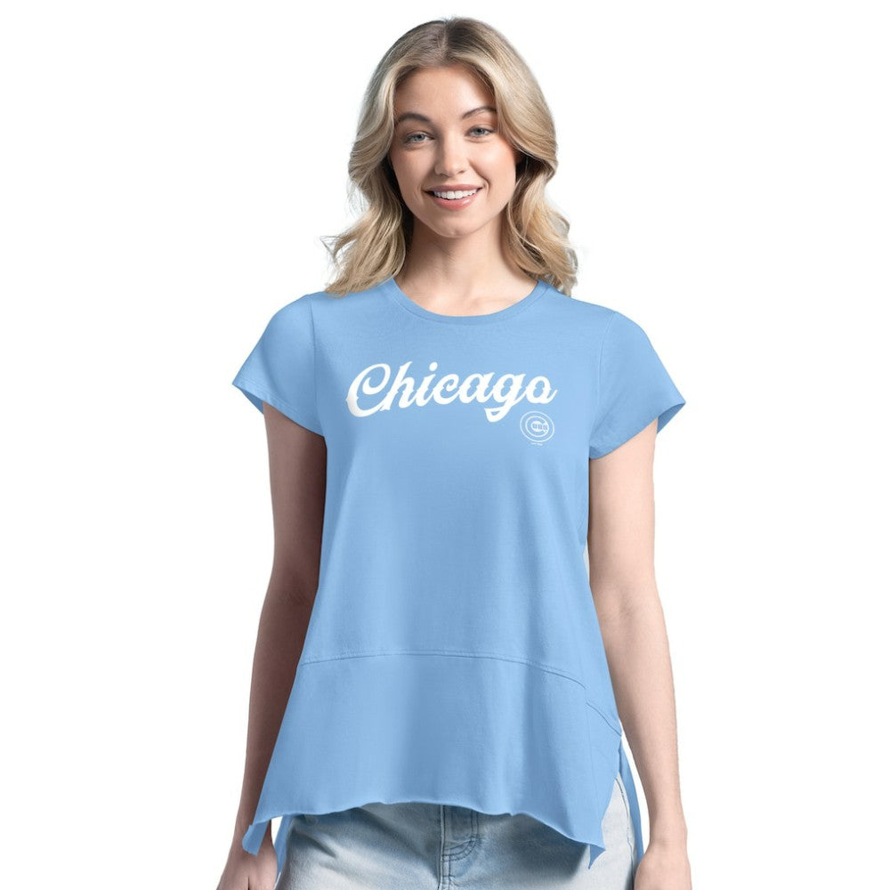 Chicago Cubs Margaritaville Women's Gametime is Paradise T-Shirt On Sale