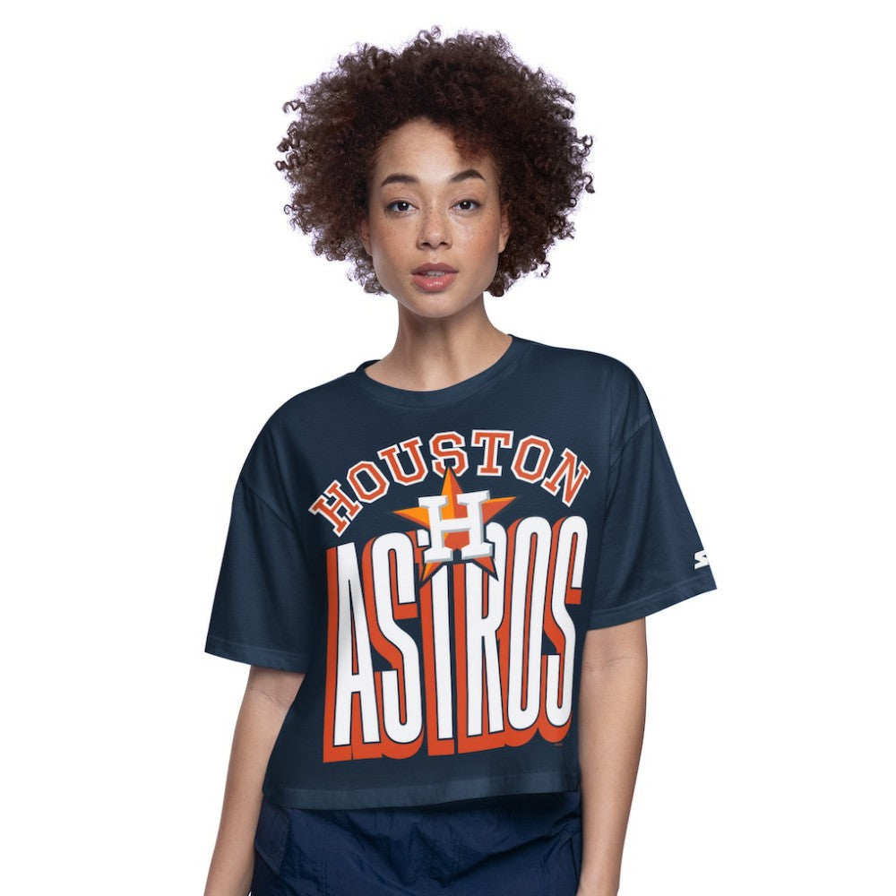 Houston Astros Starter Women's Play the Ball Boxy Cropped T-Shirt Clearance