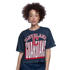 Cleveland Guardians Starter Women's Play the Ball Boxy Cropped T-Shirt discount