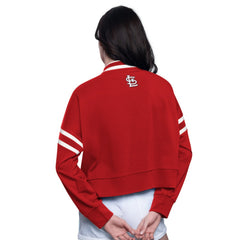 St. Louis Cardinals Starter Women's Power Play Cropped Pullover Sweatshirt Lifestyle