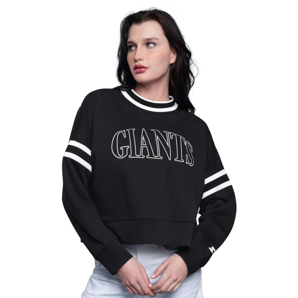 San Francisco Giants Starter Women's Power Play Cropped Pullover Sweatshirt On Sale