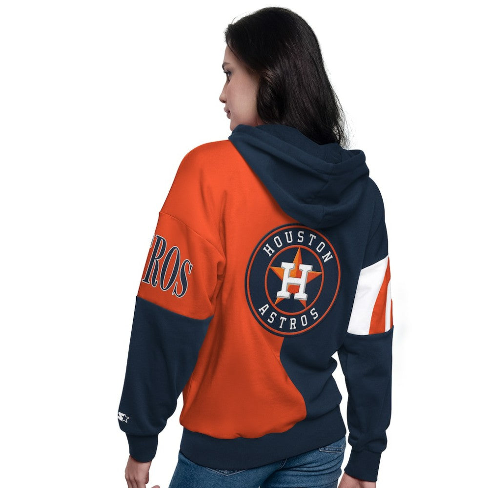 Houston Astros Starter Women's Curve Ball Full Zip Hoodie Sweatshirt Near Me