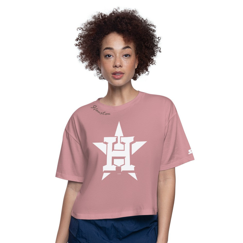 Houston Astros Starter Women's Play the Ball Boxy Cropped T-Shirt for sale