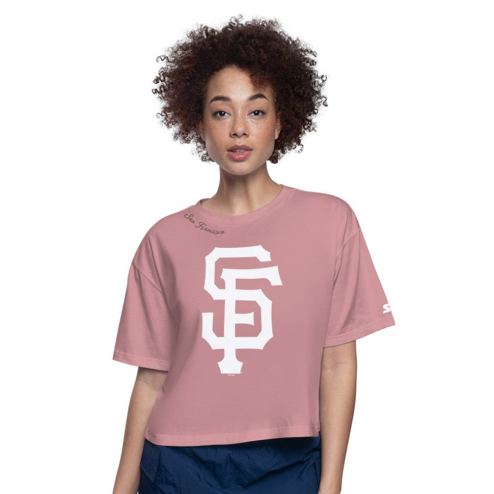 San Francisco Giants Starter Women's Play the Ball Boxy Cropped T-Shirt discount