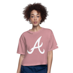 Atlanta Braves Starter Women's Play the Ball Boxy Cropped T-Shirt On Sale