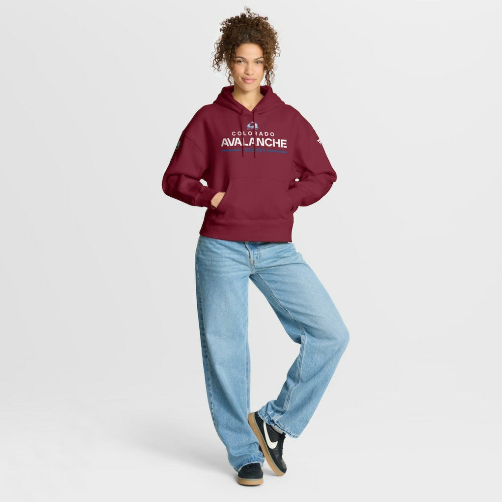 Colorado Avalanche - Fanatics Women's Authentic Pro Primary Pullover Hoodie Burgundy