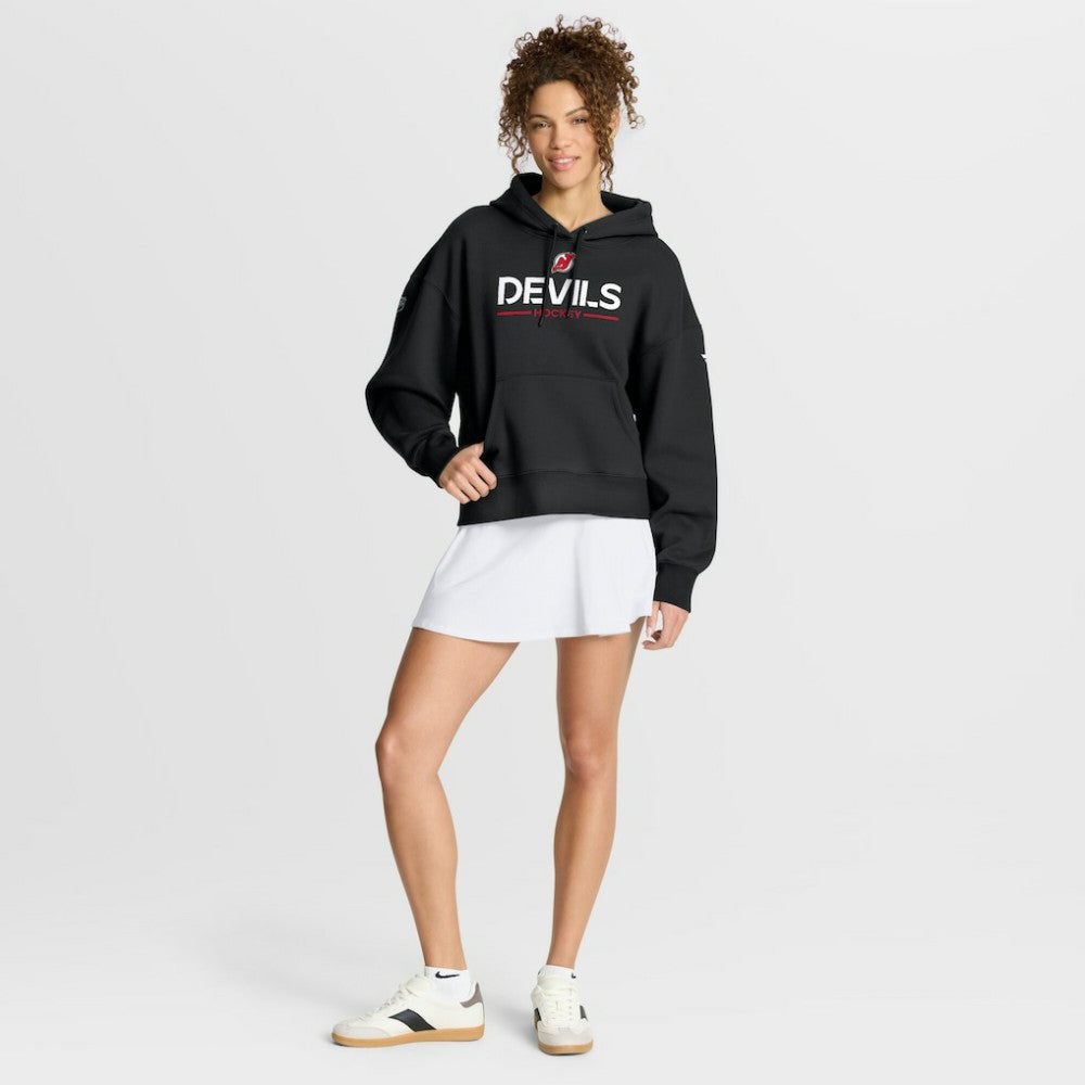 New Jersey Devils - Fanatics Women's Authentic Pro Primary Pullover Hoodie Black