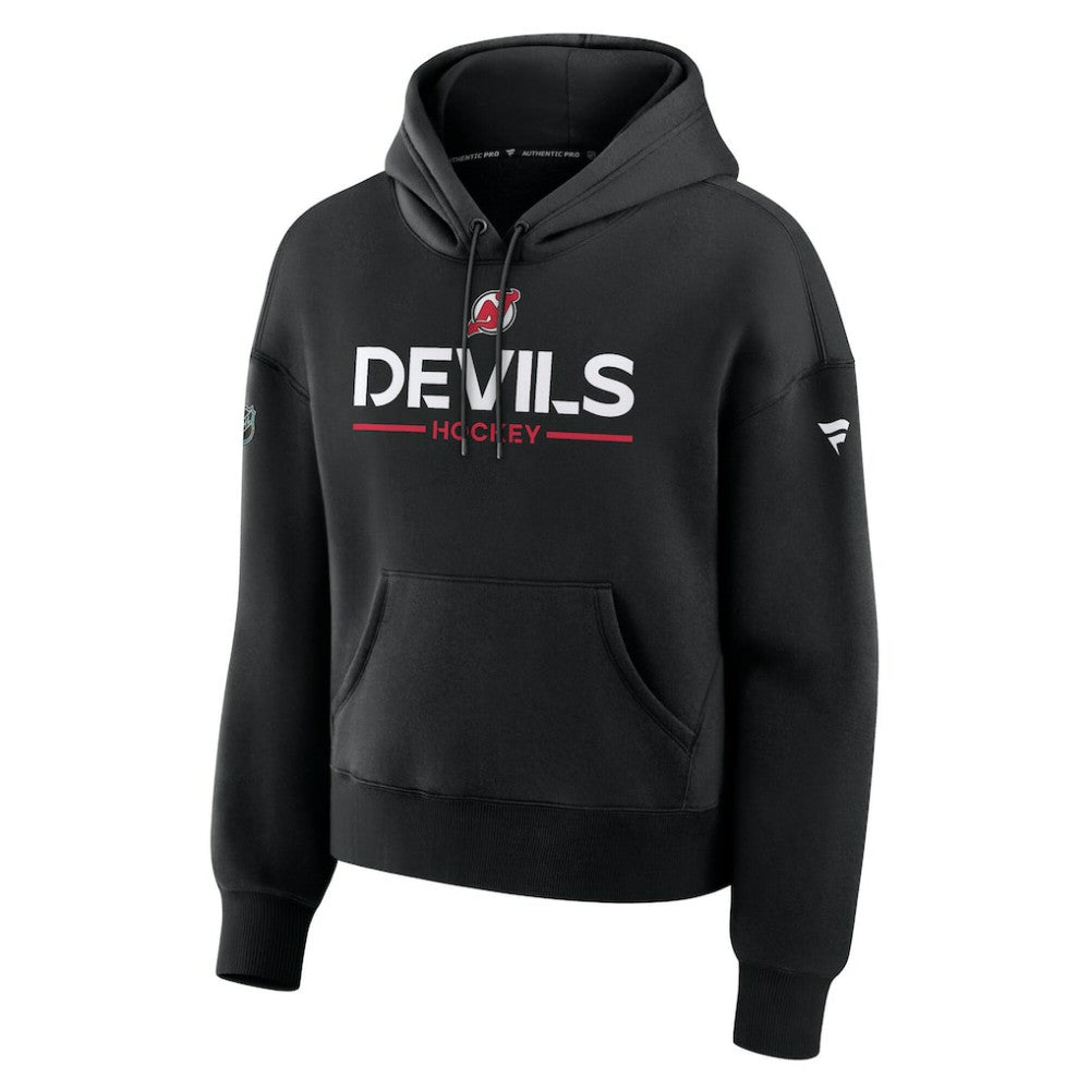 New Jersey Devils - Fanatics Women's Authentic Pro Primary Pullover Hoodie Black