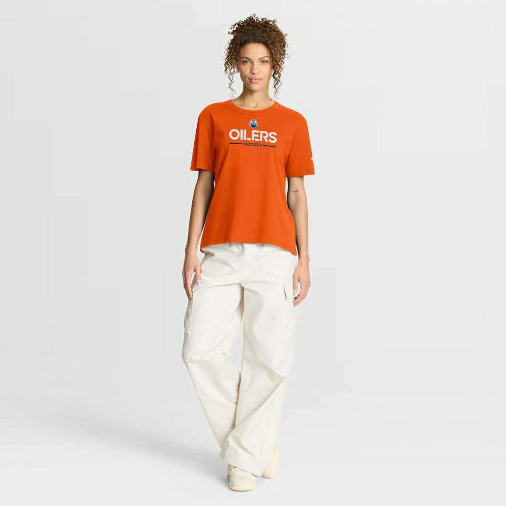 Edmonton Oilers - Fanatics Women's Authentic Pro Primary T-Shirt Orange