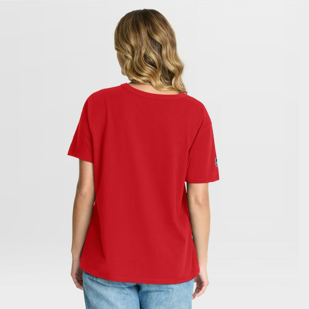New Jersey Devils - Fanatics Women's Authentic Pro Primary T-Shirt Red