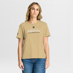 Vegas Golden Knights Fanatics Women's Authentic Pro Primary T-Shirt Gold