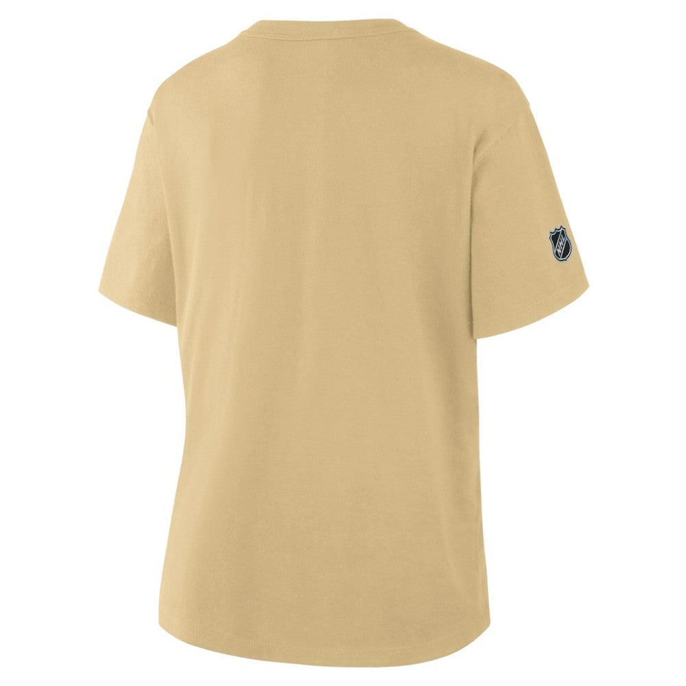 Vegas Golden Knights Fanatics Women's Authentic Pro Primary T-Shirt Gold