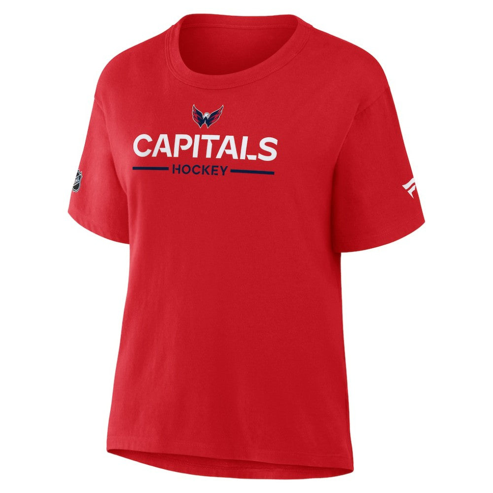 Washington Capitals Fanatics Women's Authentic Pro Primary T-Shirt Red