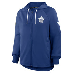 Toronto Maple Leafs - Fanatics Women's Authentic Pro Rink Raglan Full-Zip Hoodie Blue
