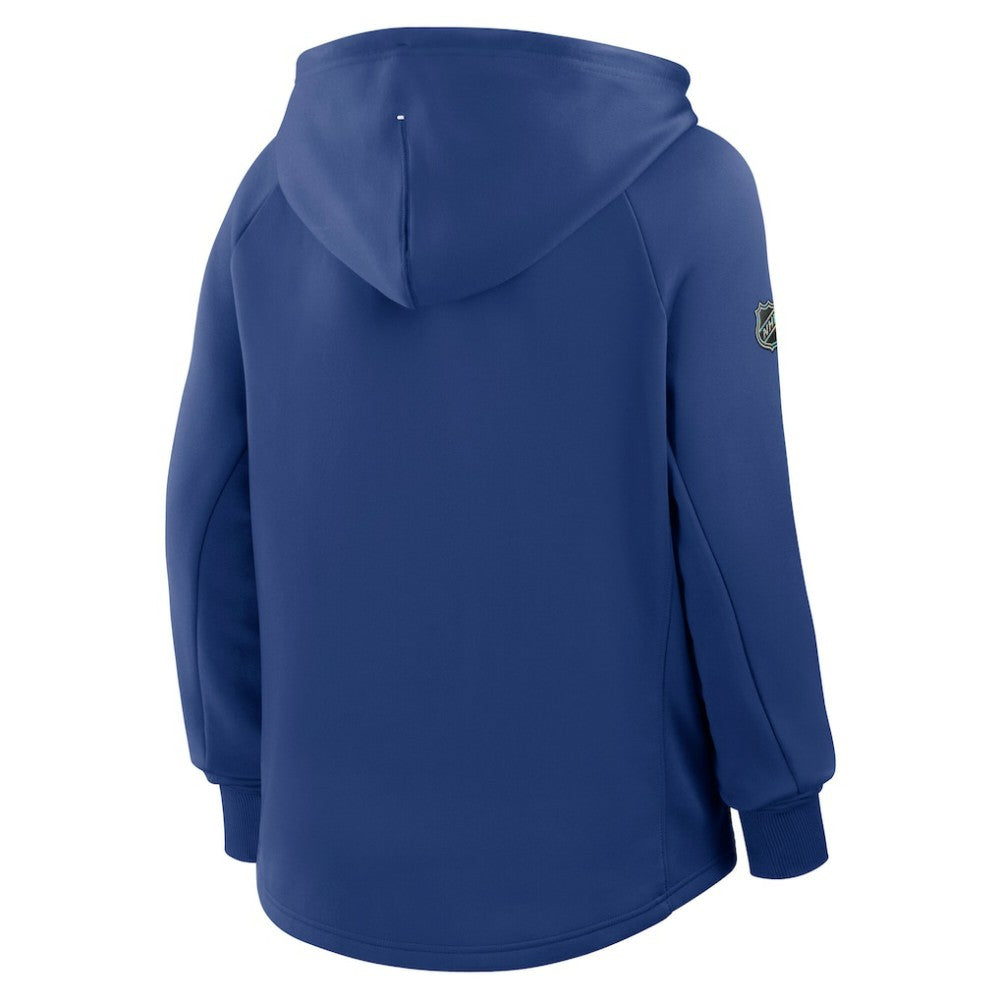 Toronto Maple Leafs - Fanatics Women's Authentic Pro Rink Raglan Full-Zip Hoodie Blue