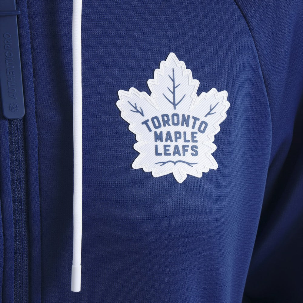 Toronto Maple Leafs - Fanatics Women's Authentic Pro Rink Raglan Full-Zip Hoodie Blue