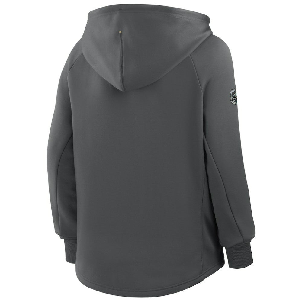Vegas Golden Knights Fanatics Women's Authentic Pro Rink Raglan Full-Zip Hoodie Black