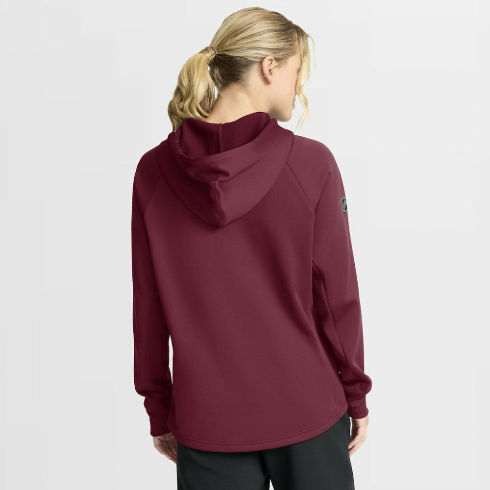 Colorado Avalanche - Fanatics Women's Authentic Pro Rink Raglan Full-Zip Hoodie Burgundy
