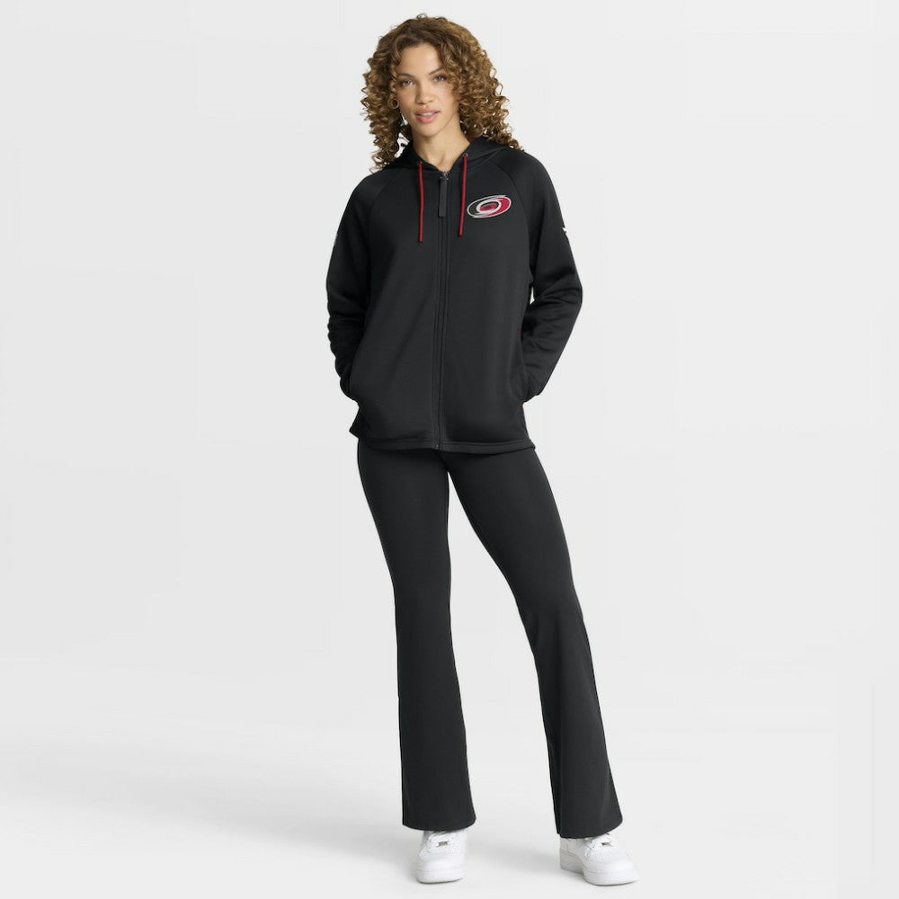 Carolina Hurricanes - Fanatics Women's Authentic Pro Rink Raglan Full-Zip Hoodie Black