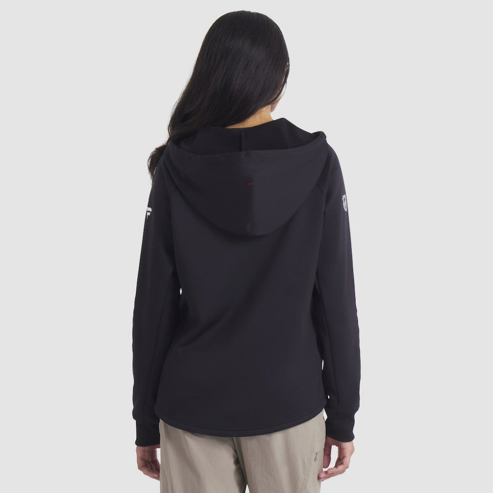 Detroit Red Wings - Fanatics Women's Authentic Pro Rink Raglan Full-Zip Hoodie Black