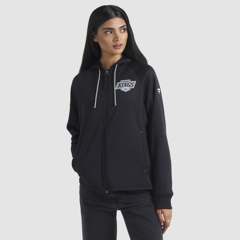 Los Angeles Kings - Fanatics Women's Authentic Pro Rink Raglan Full-Zip Hoodie Black