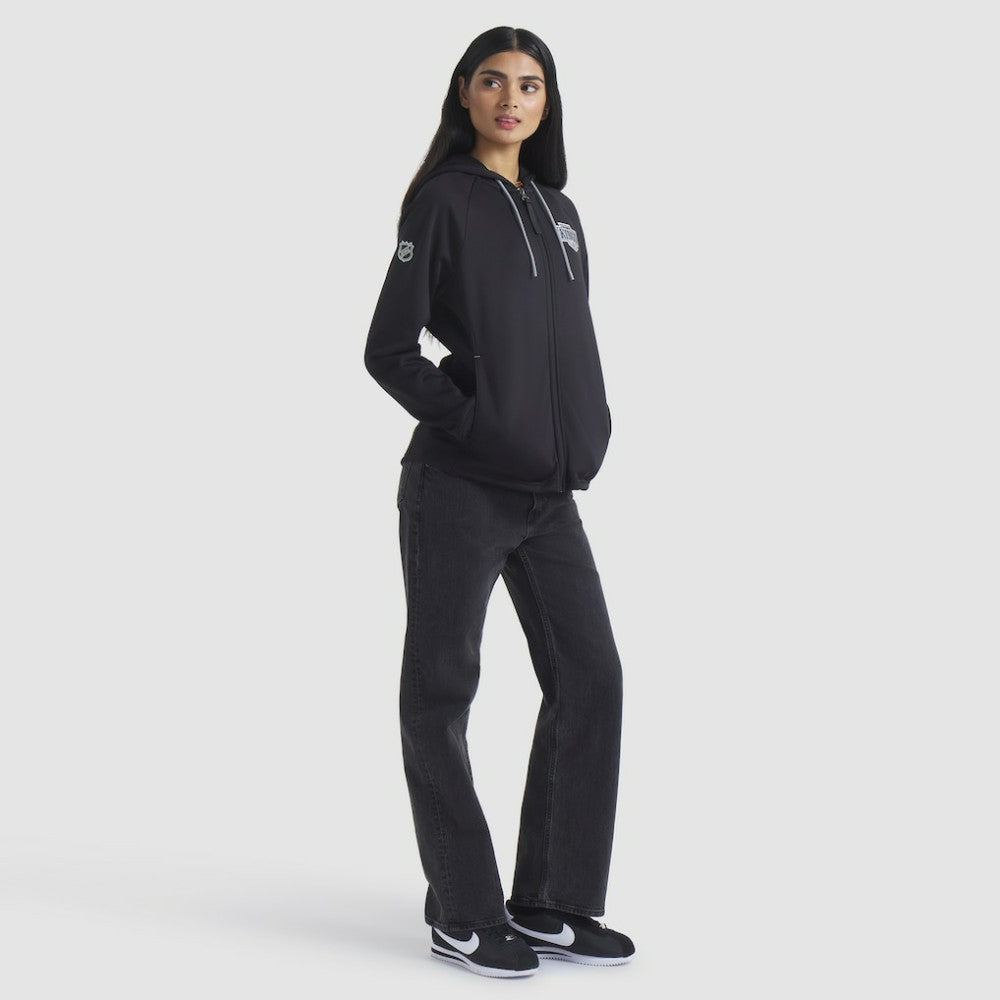 Los Angeles Kings - Fanatics Women's Authentic Pro Rink Raglan Full-Zip Hoodie Black