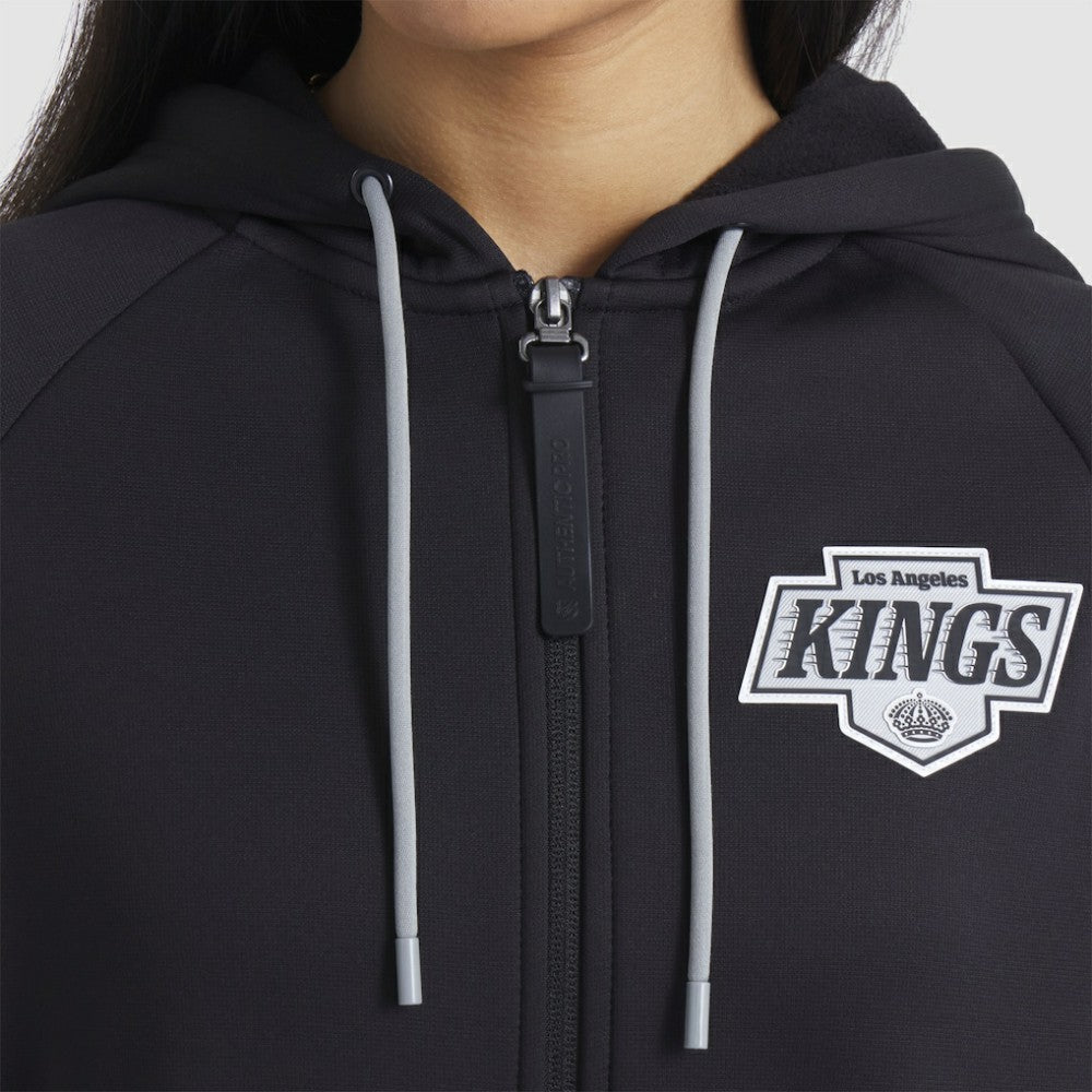 Los Angeles Kings - Fanatics Women's Authentic Pro Rink Raglan Full-Zip Hoodie Black