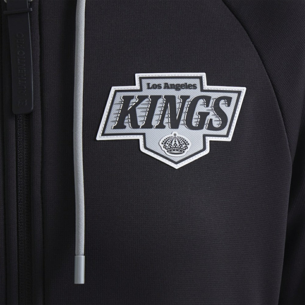 Los Angeles Kings - Fanatics Women's Authentic Pro Rink Raglan Full-Zip Hoodie Black