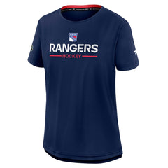 New York Rangers Fanatics Women's Authentic Pro Rink Tech T-Shirt Navy