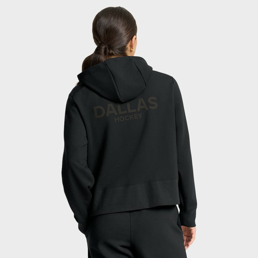 Dallas Stars - Fanatics Women's Authentic Pro Road Tri-Blend Quarter-Zip Hoodie Black