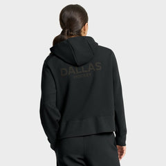 Dallas Stars - Fanatics Women's Authentic Pro Road Tri-Blend Quarter-Zip Hoodie Black