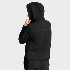 Los Angeles Kings - Fanatics Women's Authentic Pro Road Tri-Blend Quarter-Zip Hoodie Black