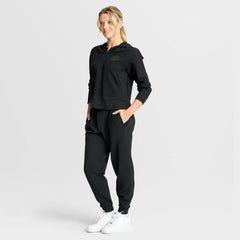 Carolina Hurricanes - Fanatics Women's Authentic Pro Road Tri-Blend Quarter-Zip Hoodie Black