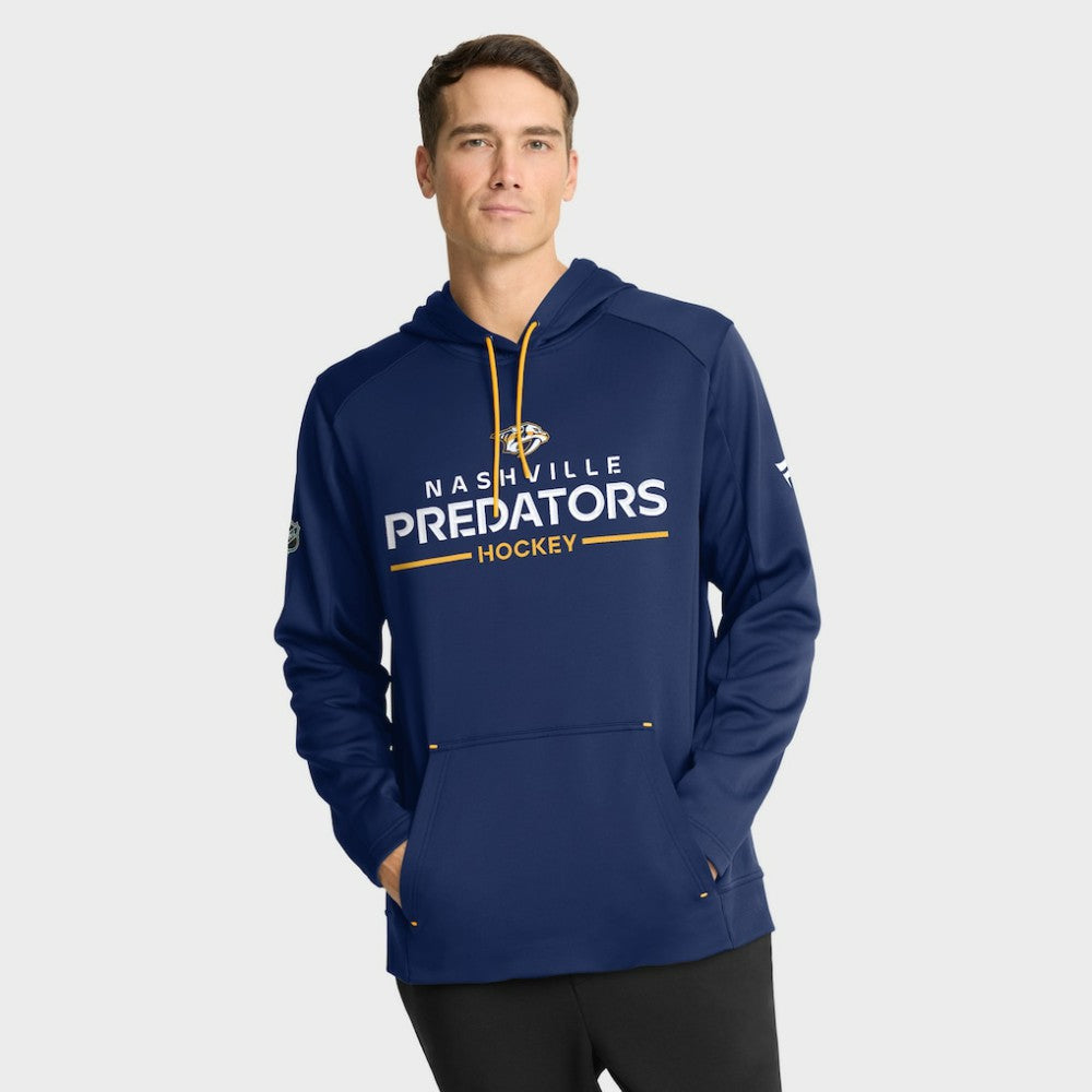 Nashville Predators - Fanatics Authentic Pro Rink Hoodie Navy