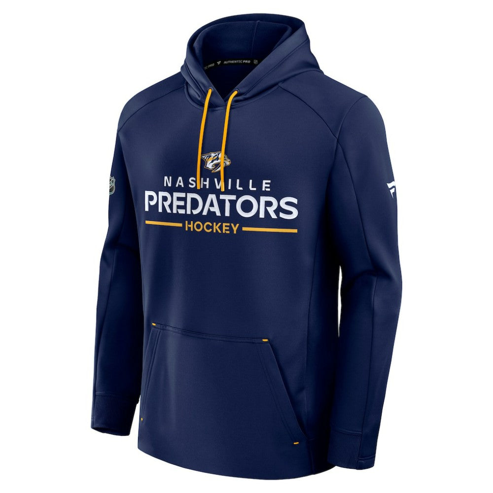Nashville Predators - Fanatics Authentic Pro Rink Hoodie Navy