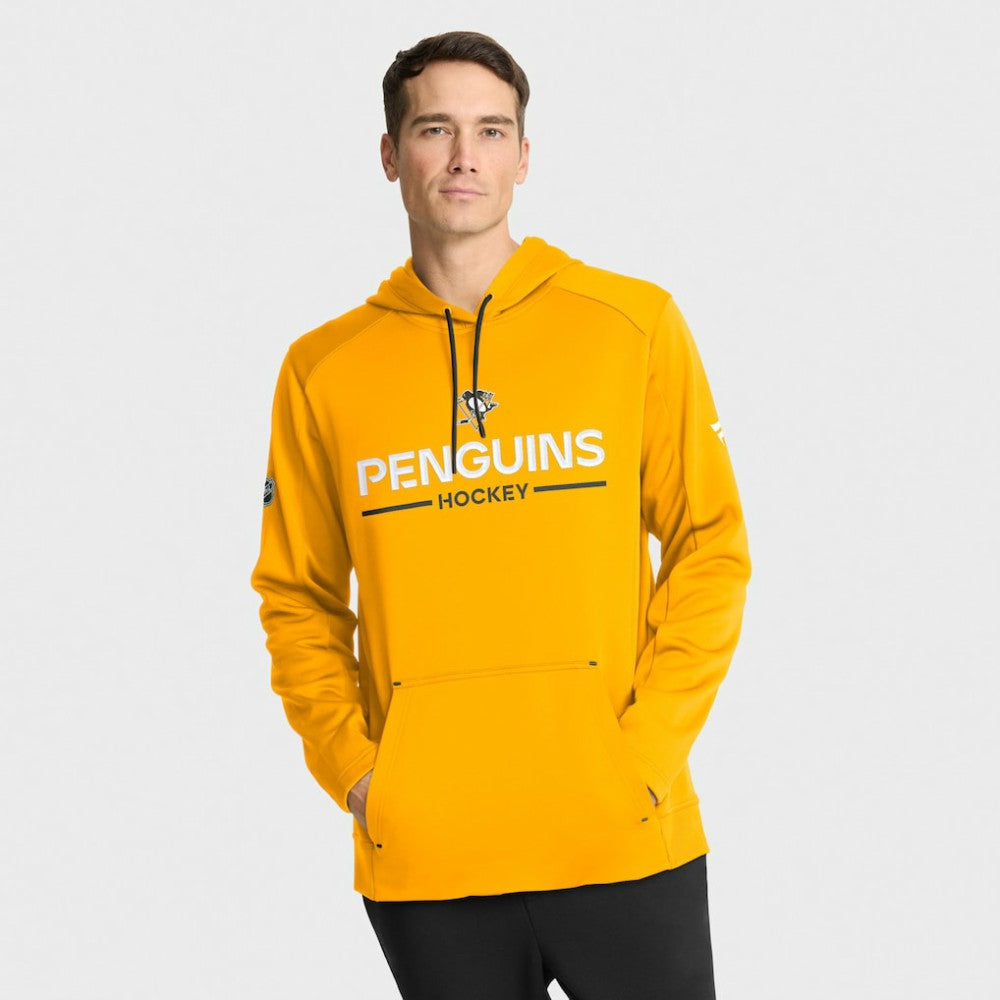 Pittsburgh Penguins Fanatics Authentic Pro Rink Hoodie Gold