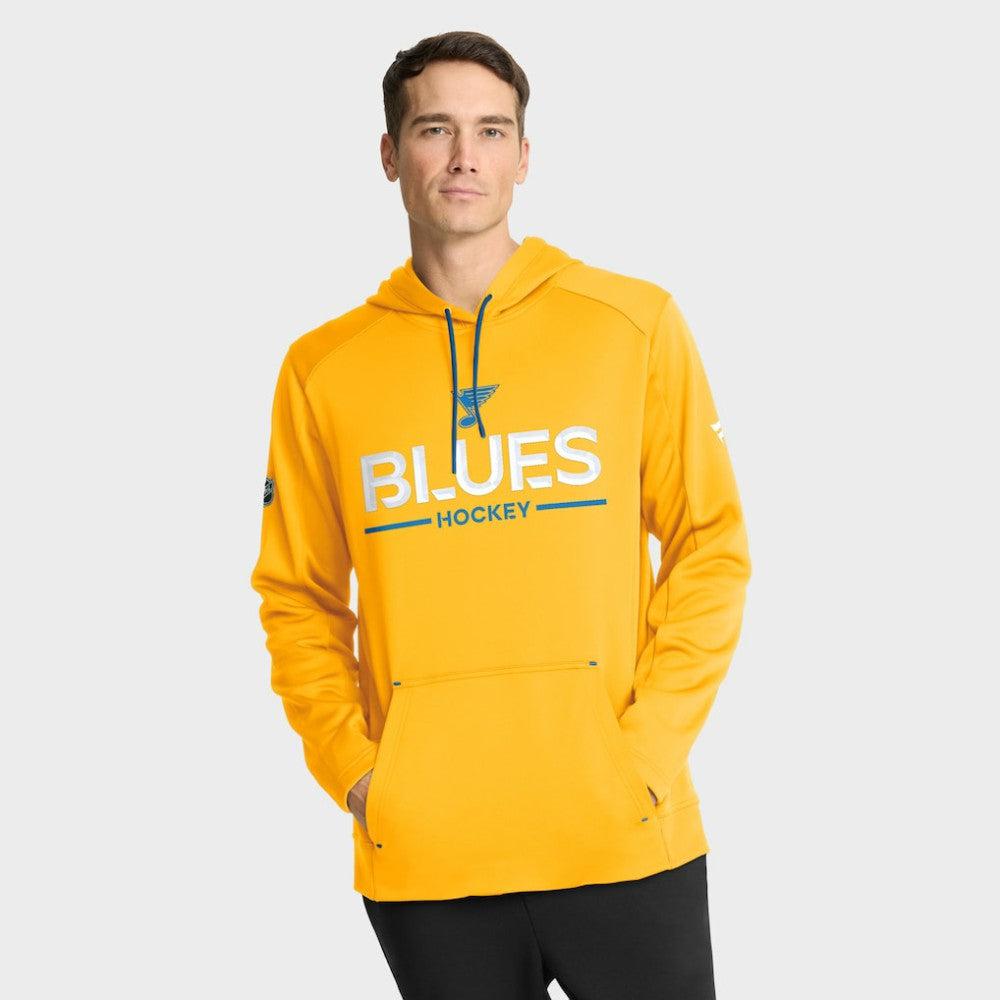 St. Louis Blues - Fanatics Authentic Pro Rink Hoodie Gold