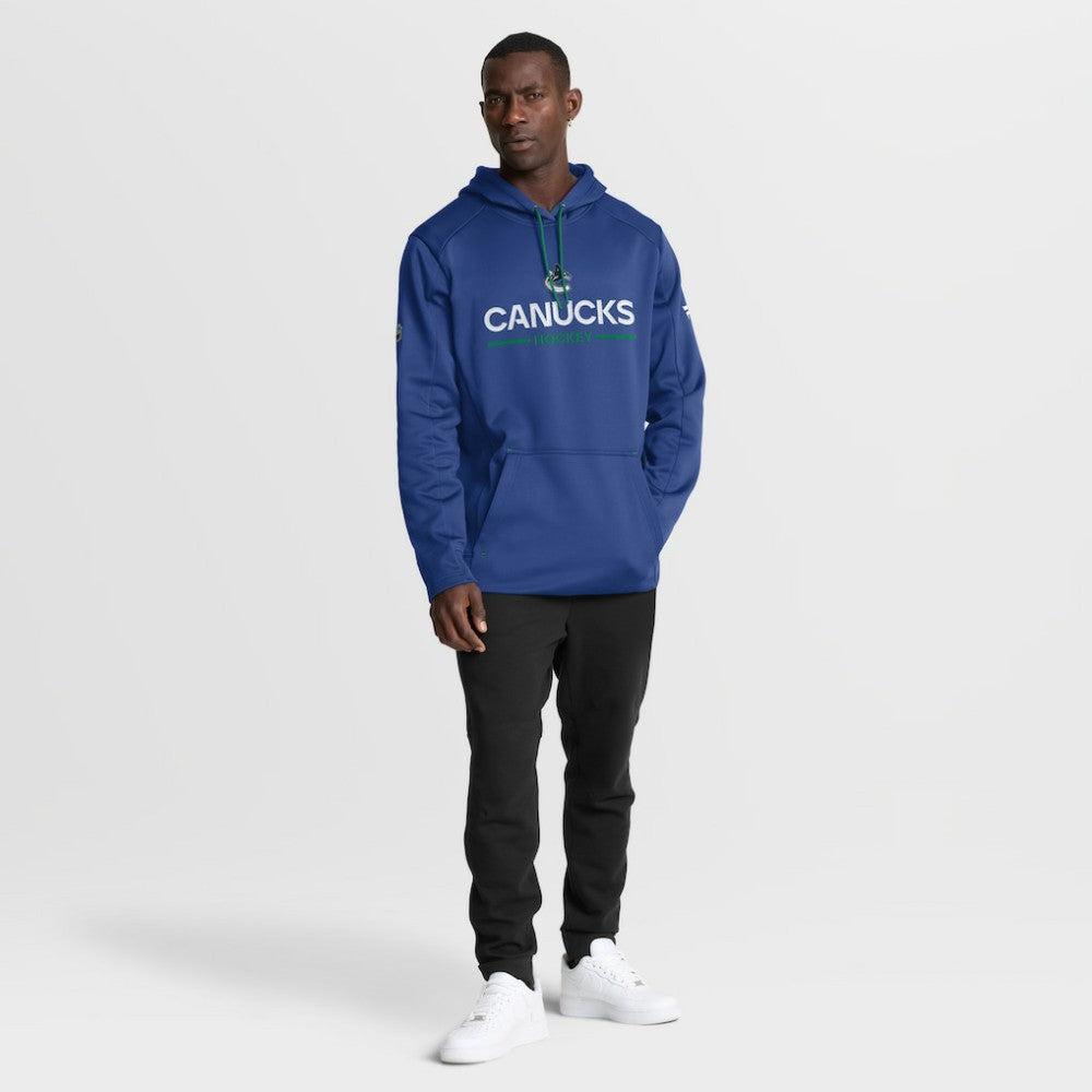 Vancouver Canucks - Fanatics Authentic Pro Rink Hoodie Blue