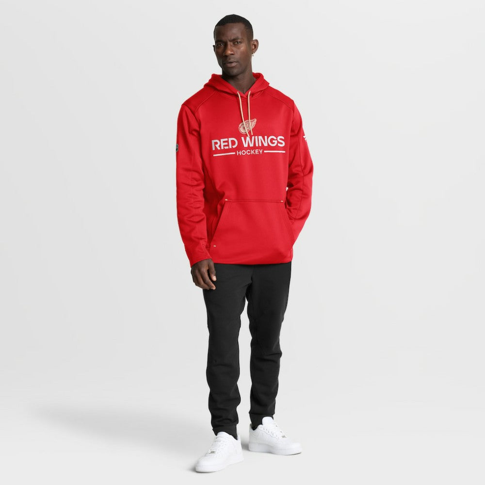 Detroit Red Wings - Fanatics Authentic Pro Centennial Rink Hoodie - Red