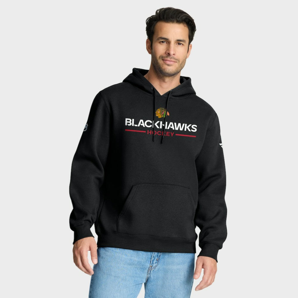 Chicago Blackhawks Fanatics Authentic Pro Primary Hoodie Black