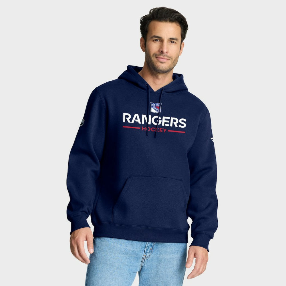 New York Rangers Fanatics Authentic Pro Primary Hoodie Navy