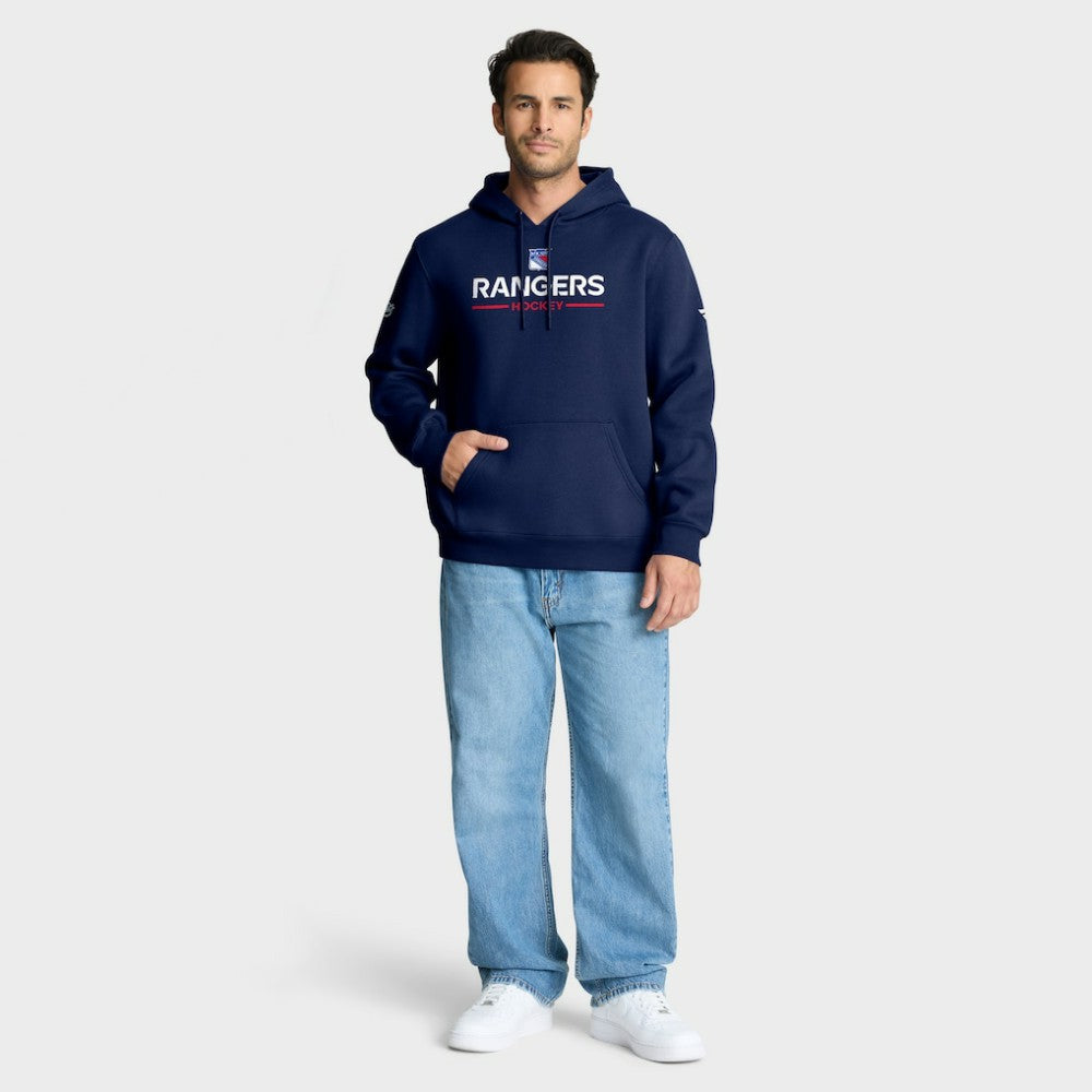 New York Rangers Fanatics Authentic Pro Primary Hoodie Navy