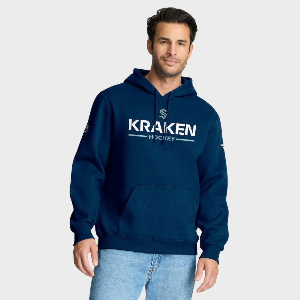 Seattle Kraken Fanatics Authentic Pro Primary Hoodie Deep Sea Blue