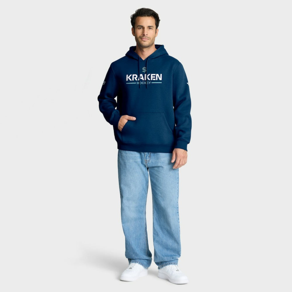 Seattle Kraken Fanatics Authentic Pro Primary Hoodie Deep Sea Blue