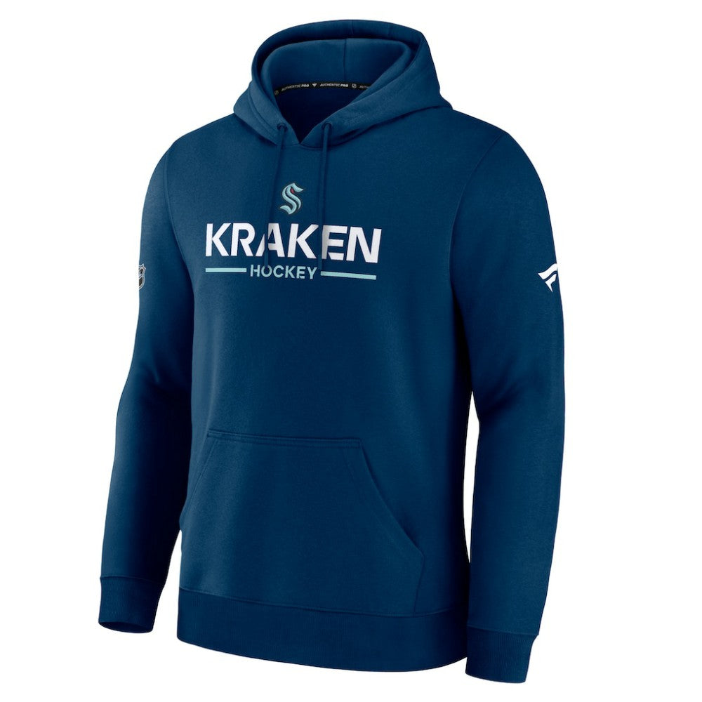 Seattle Kraken Fanatics Authentic Pro Primary Hoodie Deep Sea Blue
