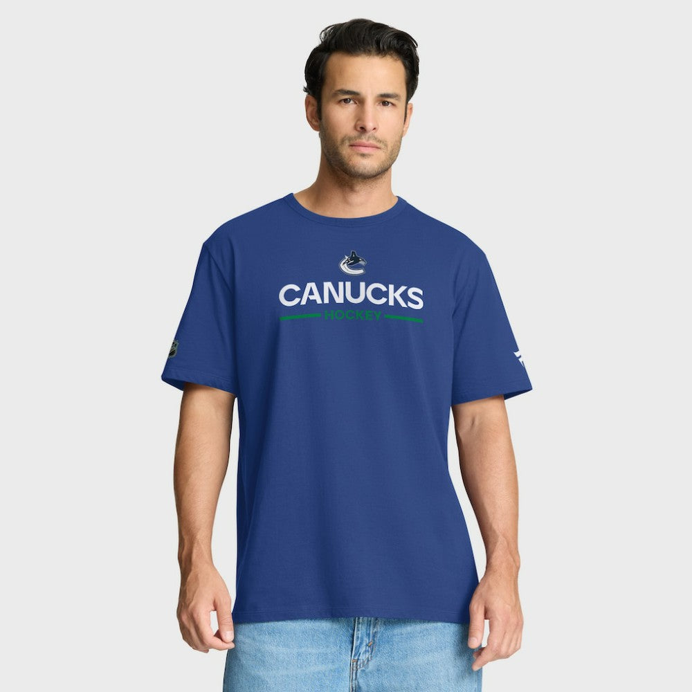 Vancouver Canucks - Fanatics Authentic Pro Primary T-Shirt Blue