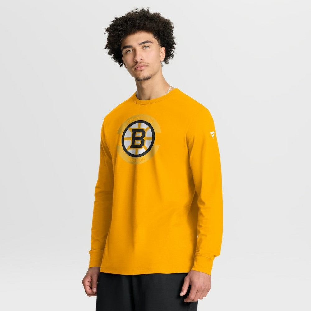 Boston Bruins Fanatics Authentic Pro Property Of Practice Long Sleeve T-Shirt Gold