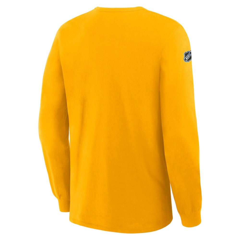 Boston Bruins Fanatics Authentic Pro Property Of Practice Long Sleeve T-Shirt Gold