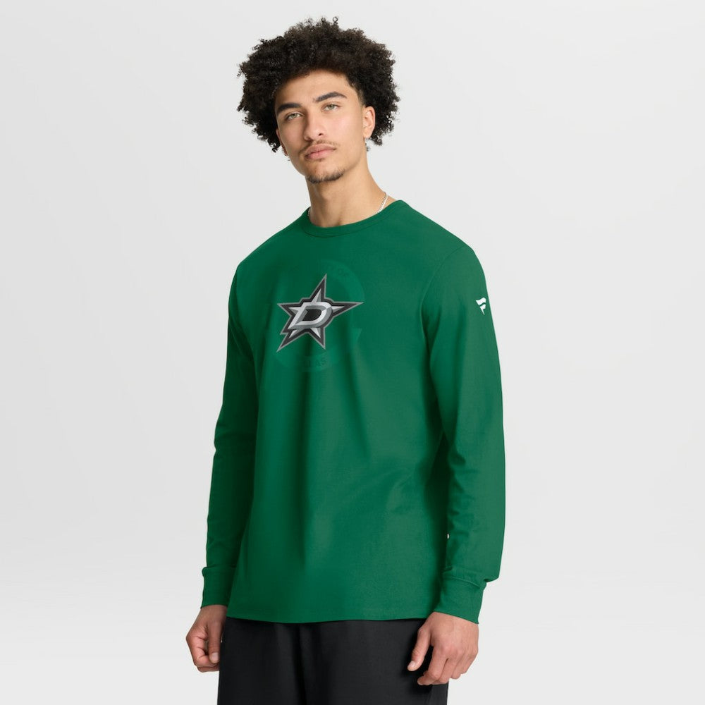 Dallas Stars - Fanatics Authentic Pro Property Of Practice Long Sleeve T-Shirt Kelly Green