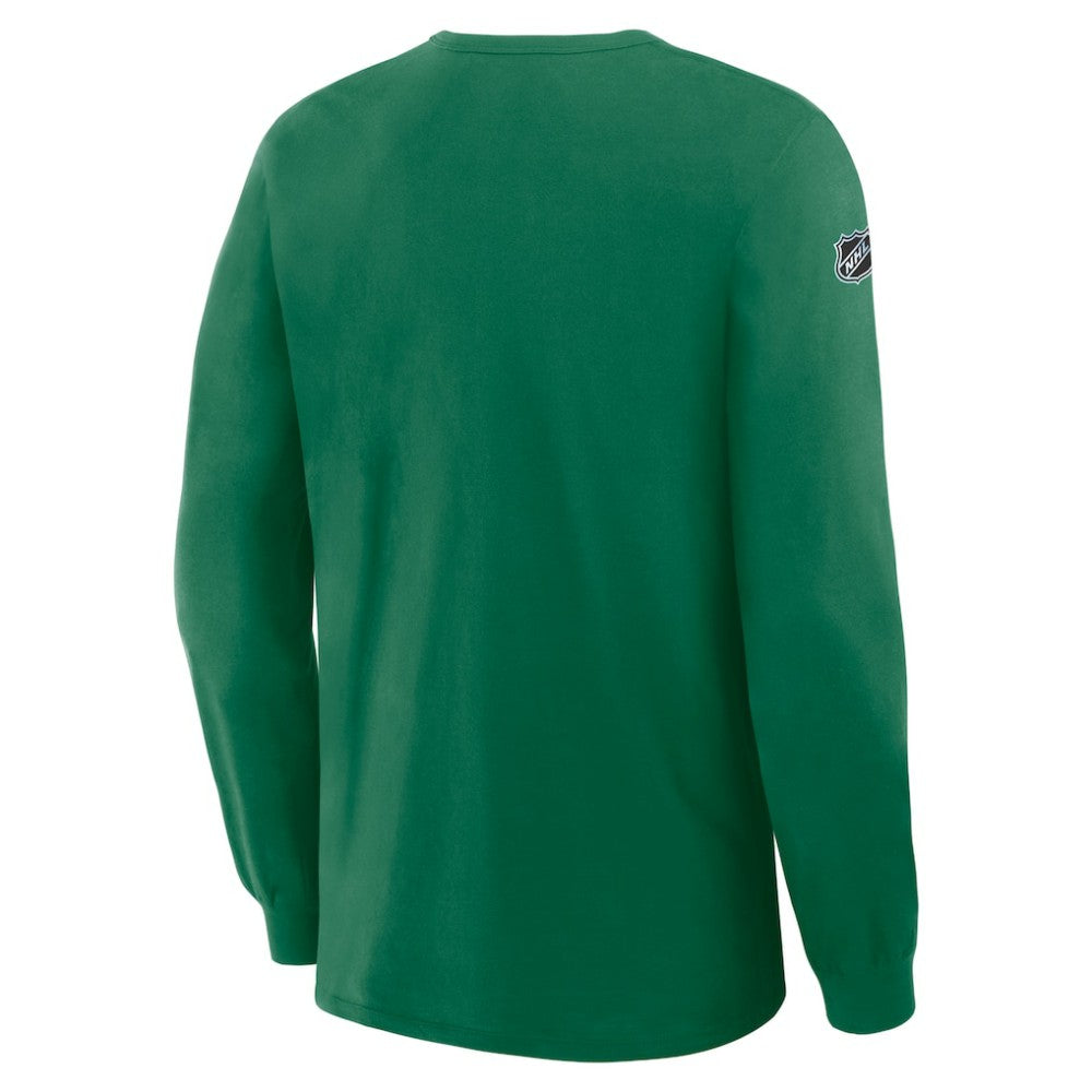Dallas Stars - Fanatics Authentic Pro Property Of Practice Long Sleeve T-Shirt Kelly Green